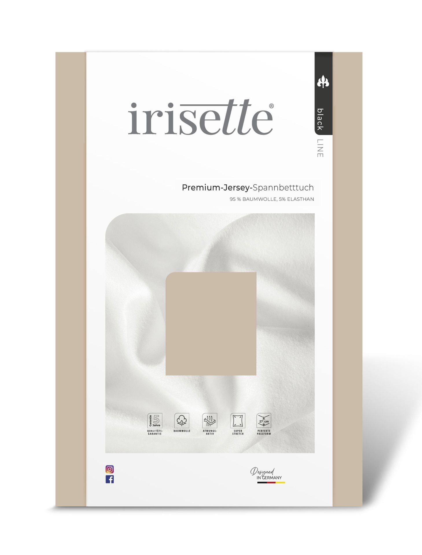 IRS-PORTO COL 81 JERSEY FITTED SHEET 100X200CM