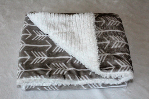 ZND-AVERY GRAPHITE&IVORY BLANKET