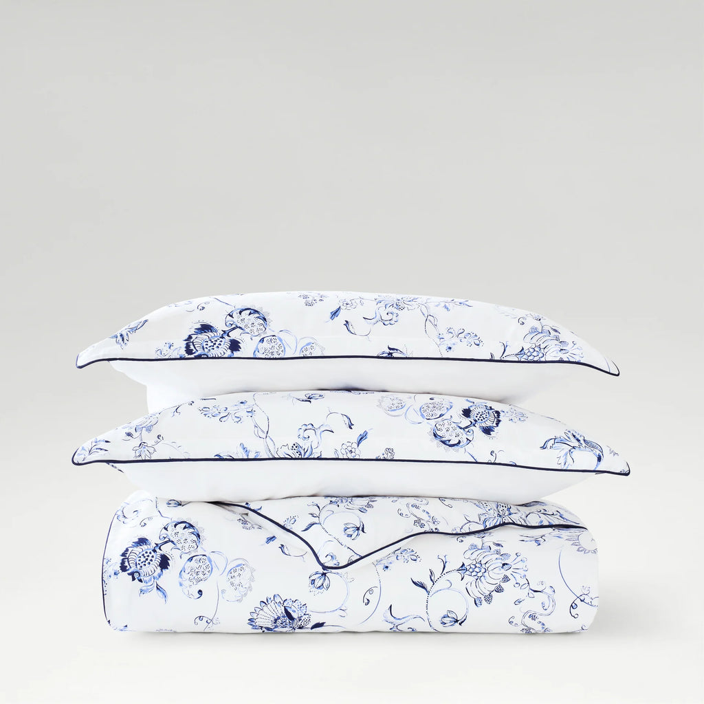 CHR-HARDWICK DUVET SET DBL NAVY BL.