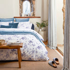 CHR-HARDWICK DUVET SET DBL NAVY BL.