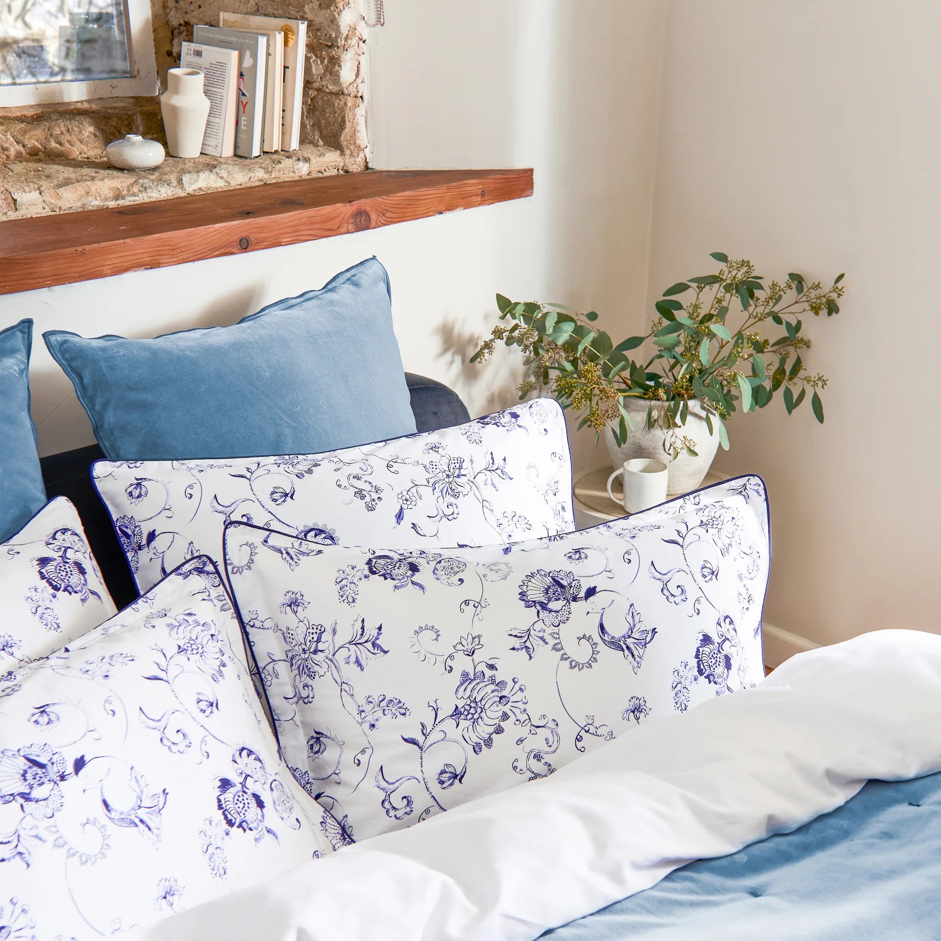 CHR-HARDWICK DUVET SET DBL NAVY BL.