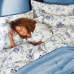 CHR-HARDWICK DUVET SET DBL NAVY BL.