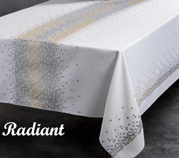 EAD-RADIANT SILVER&GOLD TABLECLOTH