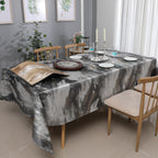 MG-1200 SILVER JACQUARD TABLECLOTH
