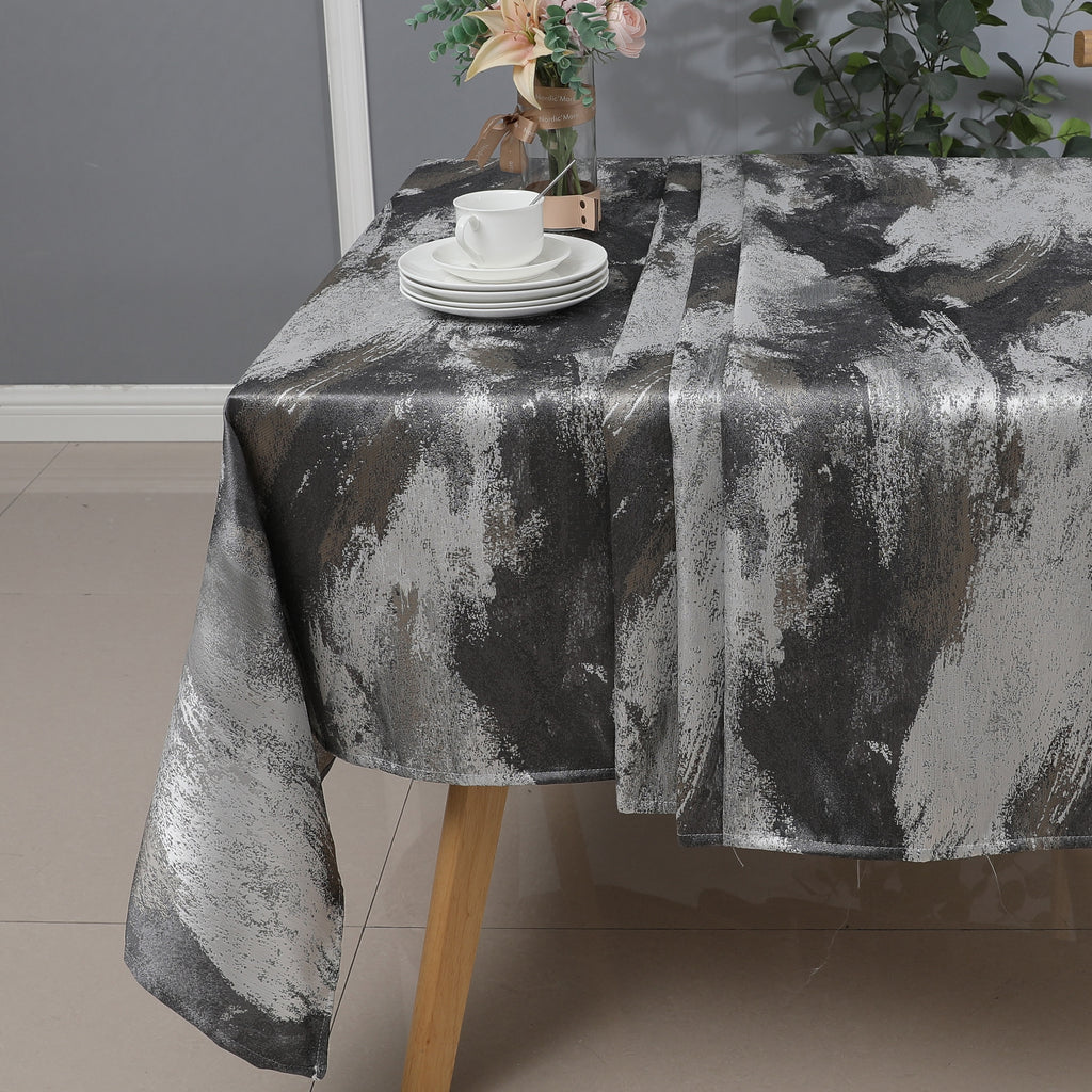 MG-1200 SILVER JACQUARD TABLECLOTH