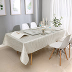 MG-1313 WHITE SILVER TABLECLOTH