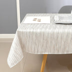 MG-1313 WHITE SILVER TABLECLOTH