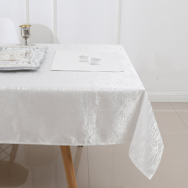 MG-1324 OFF JACQUARD 180" TABLECLOTH