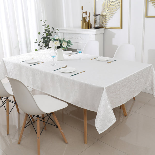 MG-1324 OFF JACQUARD 180" TABLECLOTH