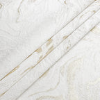MG-1327 WHITE GOLD WAVE TABLECLOTH