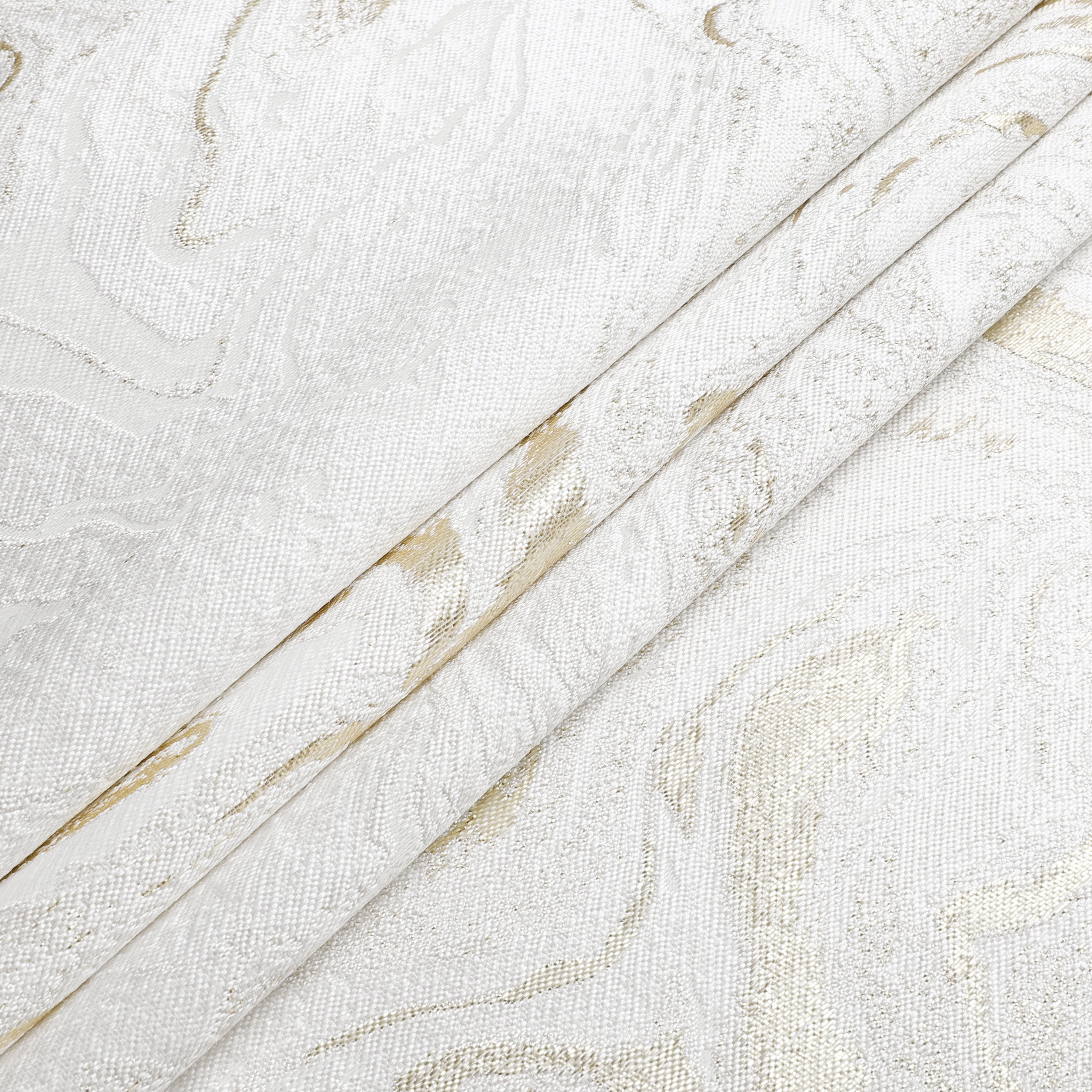MG-1327 WHITE GOLD WAVE TABLECLOTH