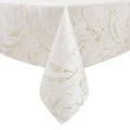 MG-1327 WHITE GOLD WAVE TABLECLOTH