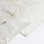 MG-1327 WHITE GOLD WAVE TABLECLOTH