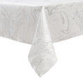 MG-1328 WHITE&SILVER WAVE TABLECLOTH