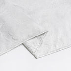 MG-1328 WHITE&SILVER WAVE TABLECLOTH