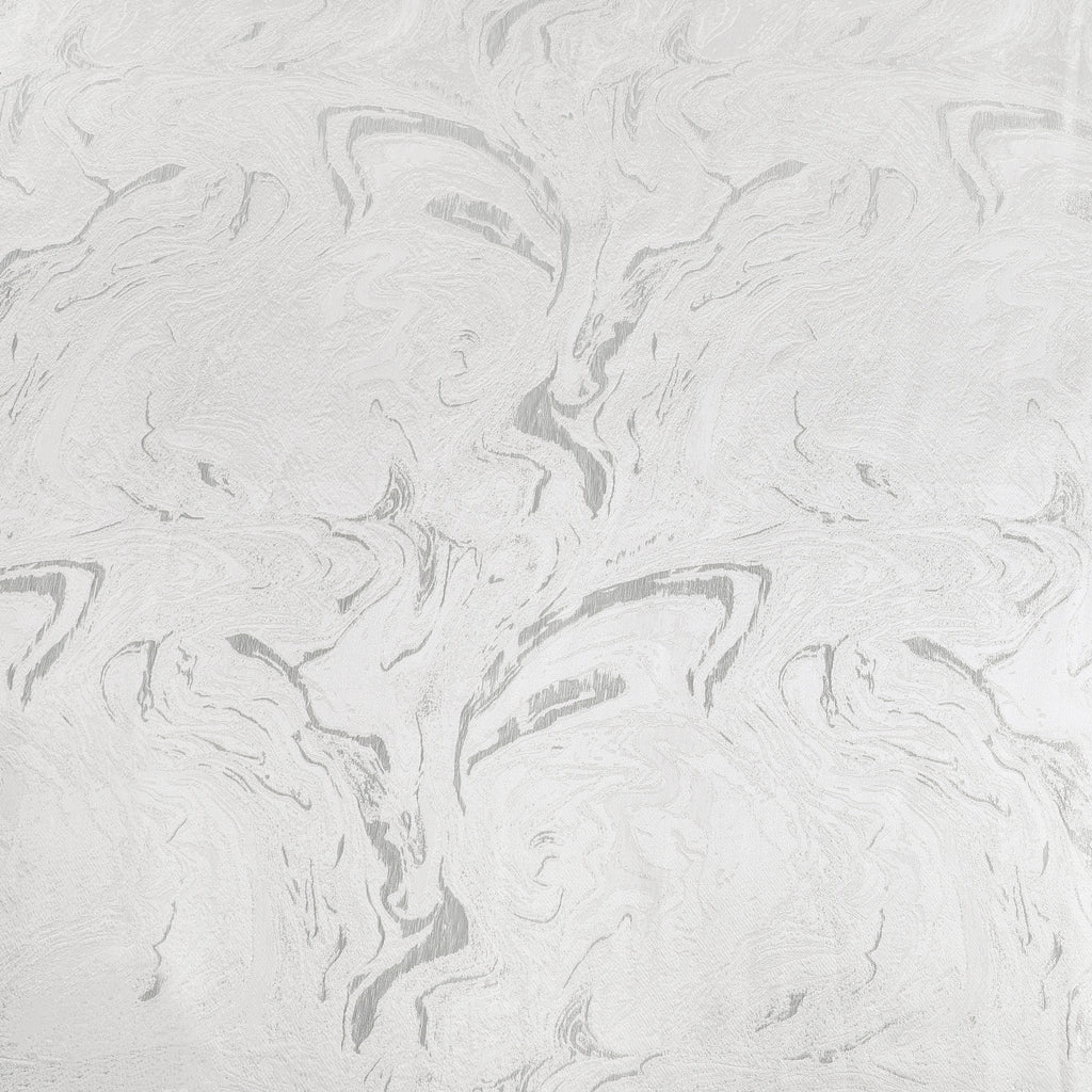 MG-1328 WHITE&SILVER WAVE TABLECLOTH