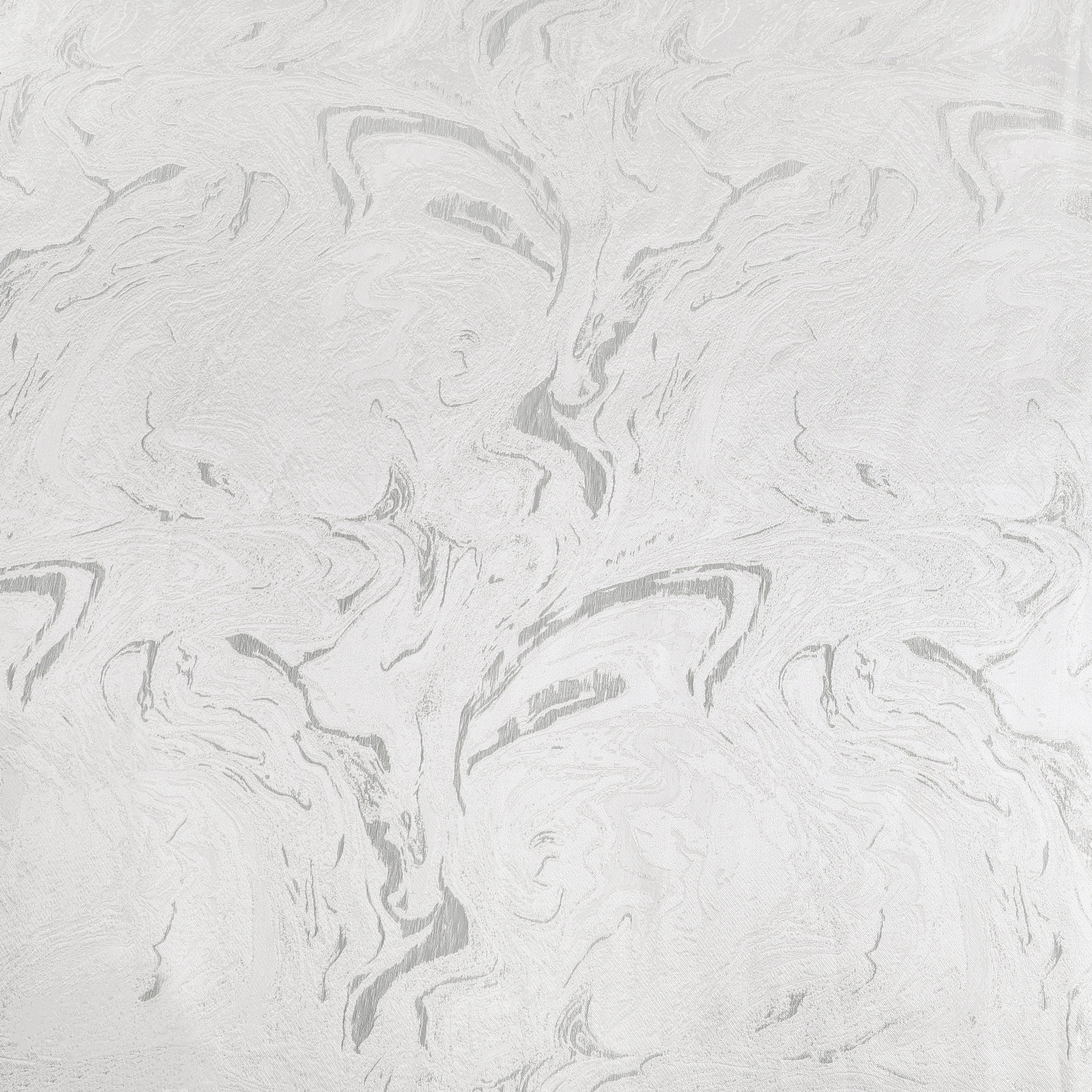 MG-1328 WHITE&SILVER WAVE TABLECLOTH