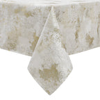 MG-1329 WHITE GOLD TREE TABLECLOTH