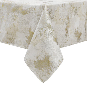 MG-1329 WHITE GOLD TREE TABLECLOTH