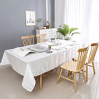 MG-1333 WHITE SILVER RAYS TABLECLOTH