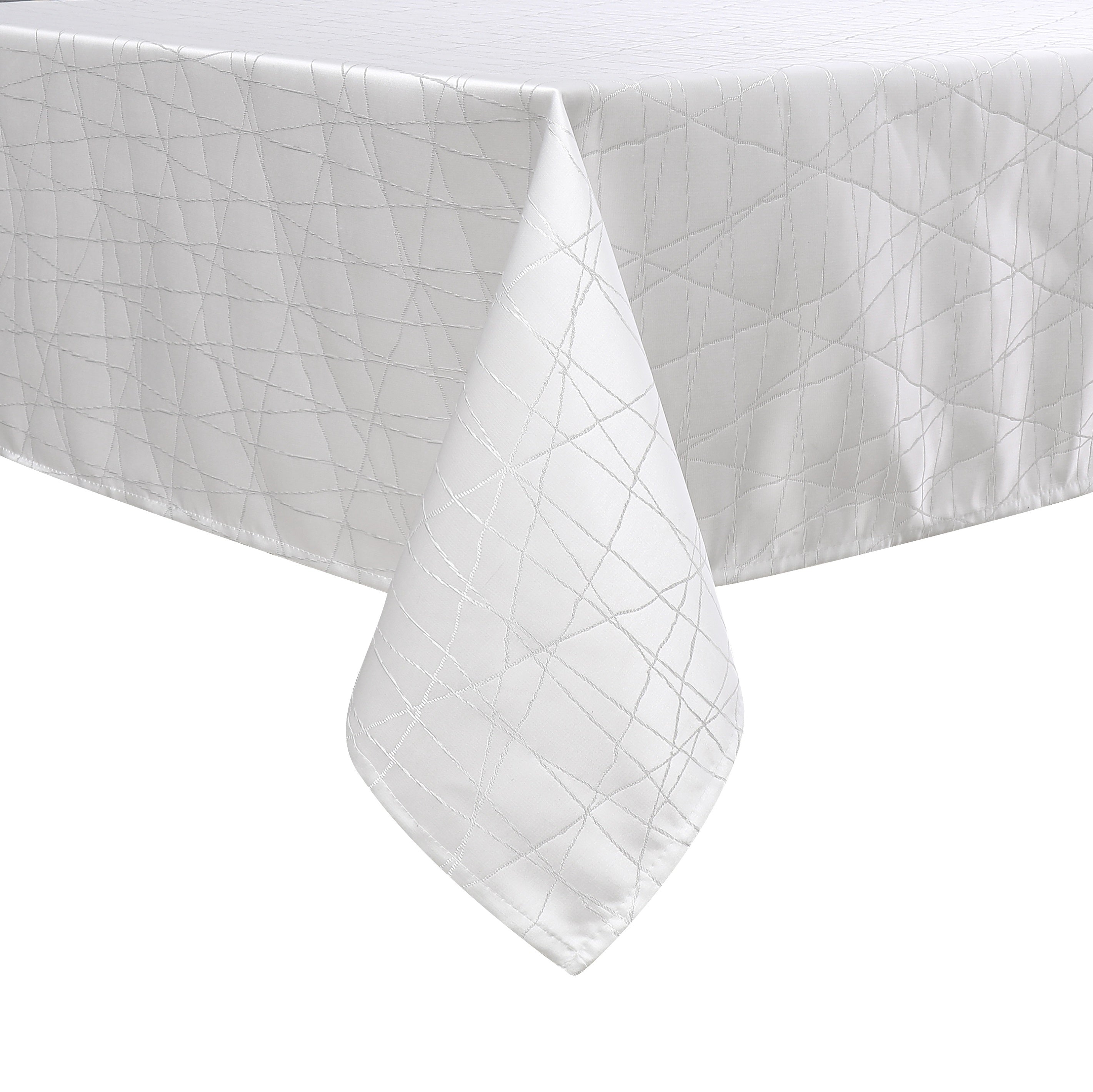 MG-1333 WHITE SILVER RAYS TABLECLOTH