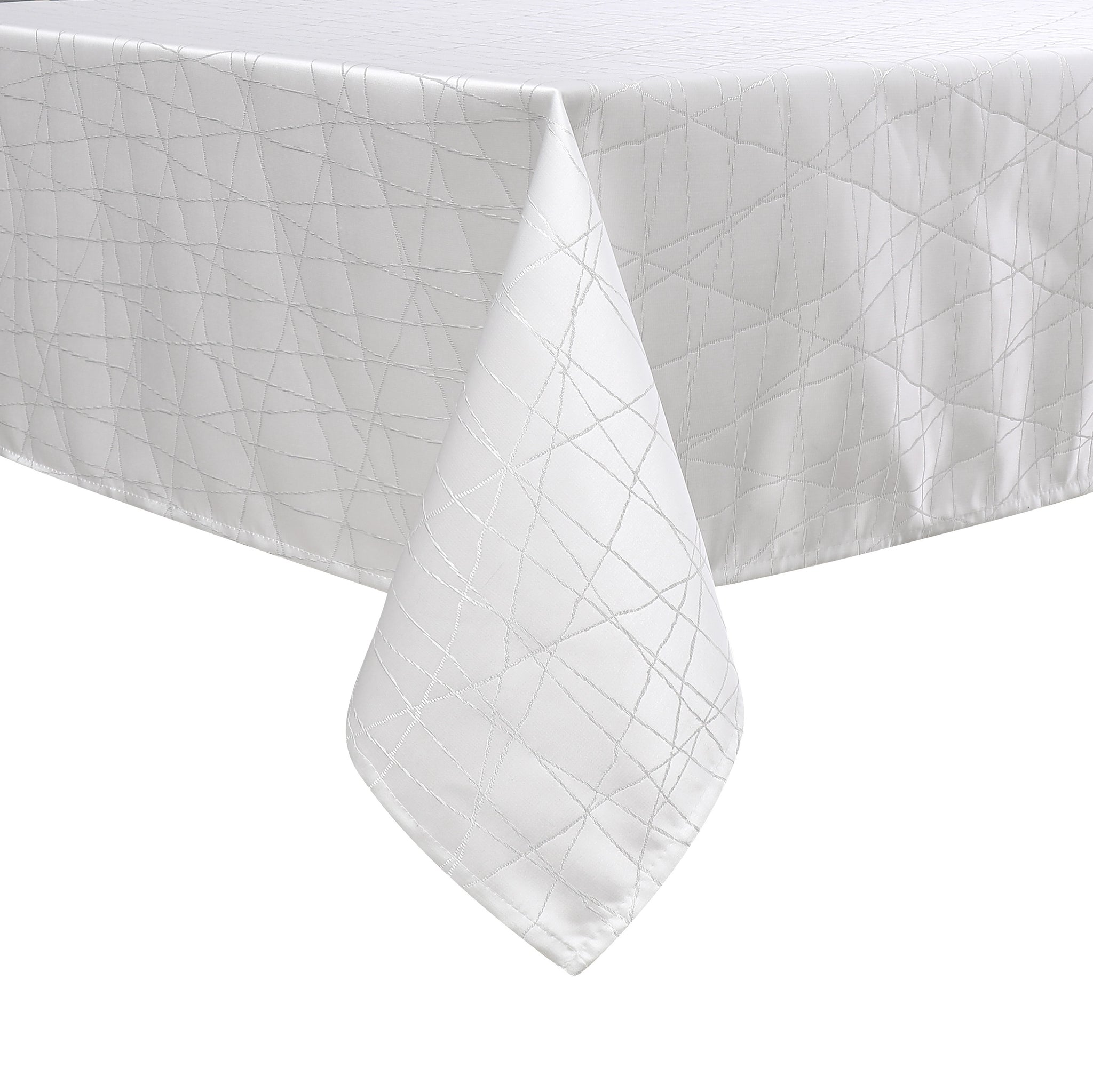 MG-1333 WHITE SILVER RAYS TABLECLOTH