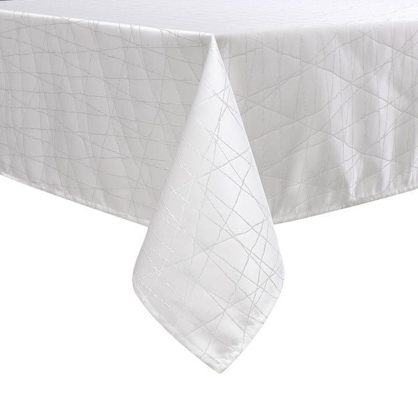 MG-1333 WHITE SILVER RAYS TABLECLOTH