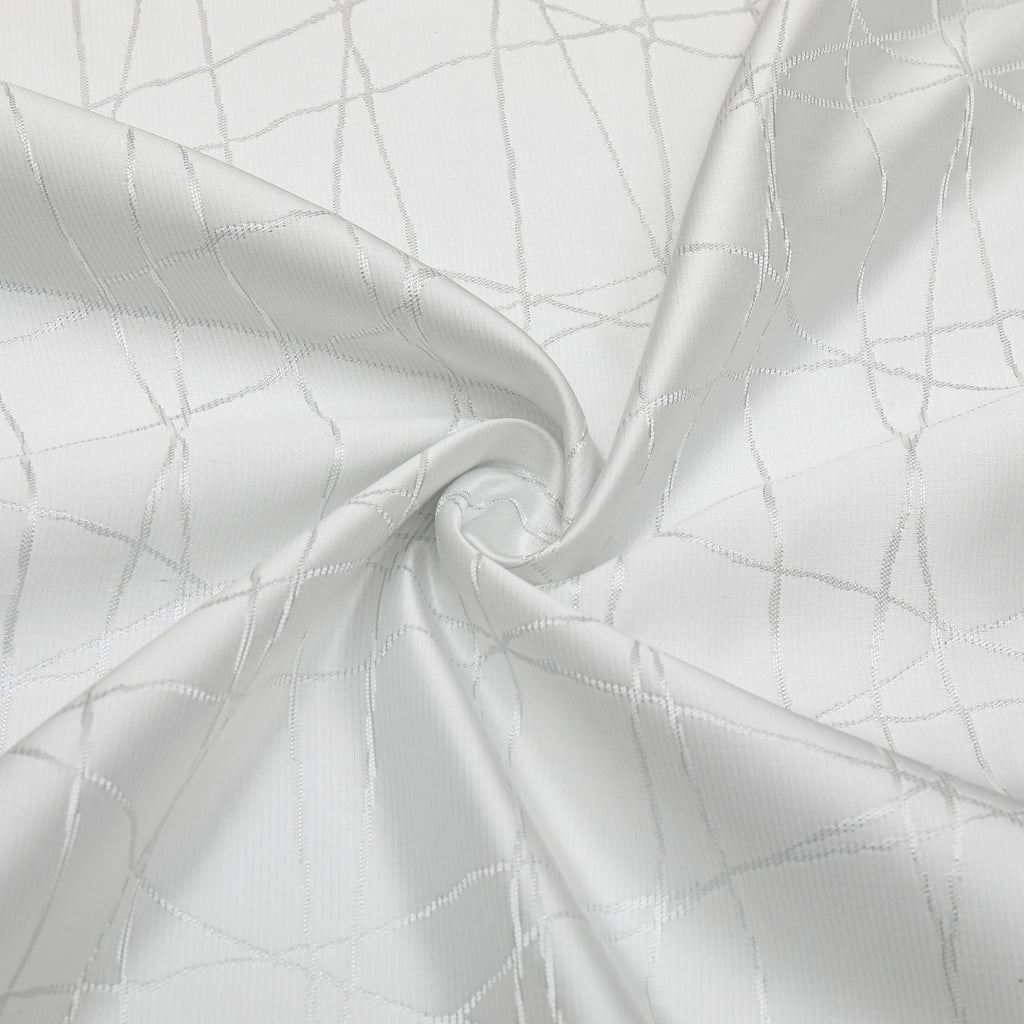 MG-1333 WHITE SILVER RAYS TABLECLOTH