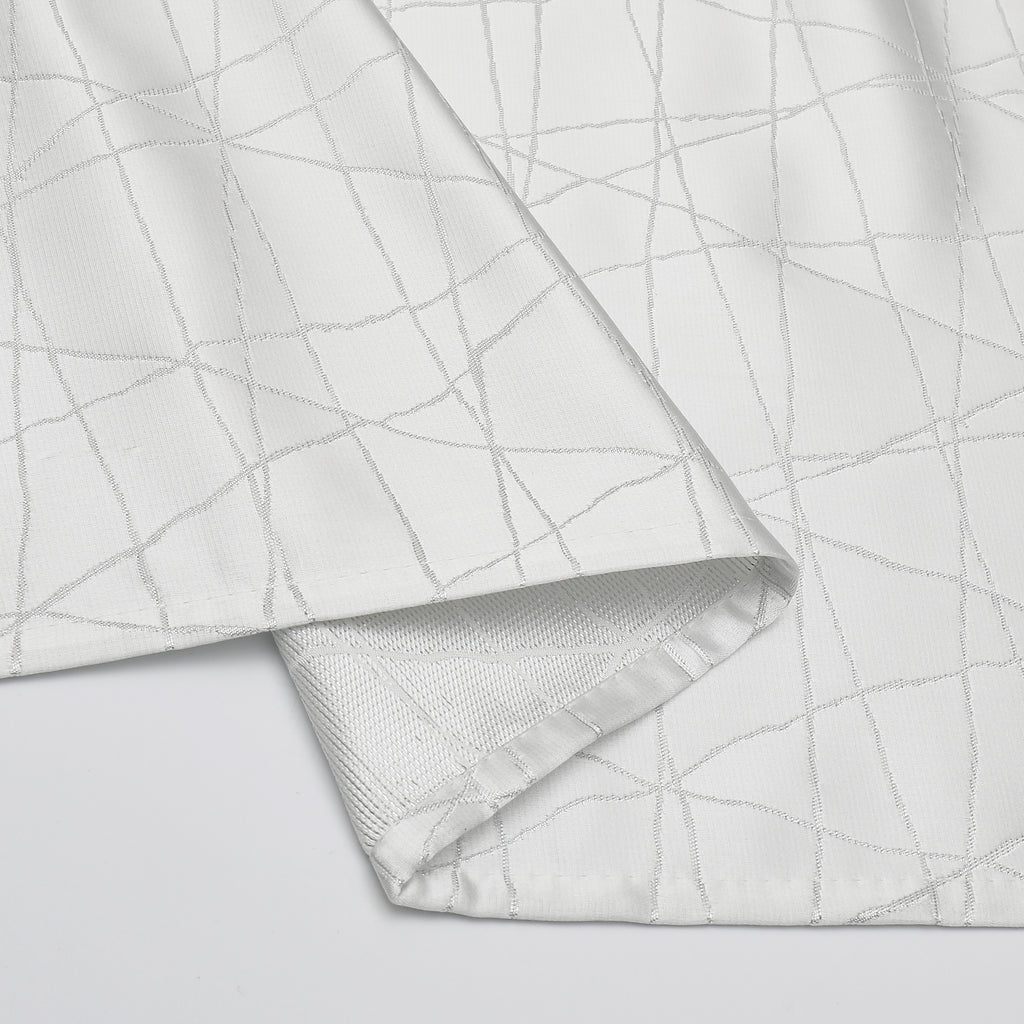 MG-1333 WHITE SILVER RAYS TABLECLOTH