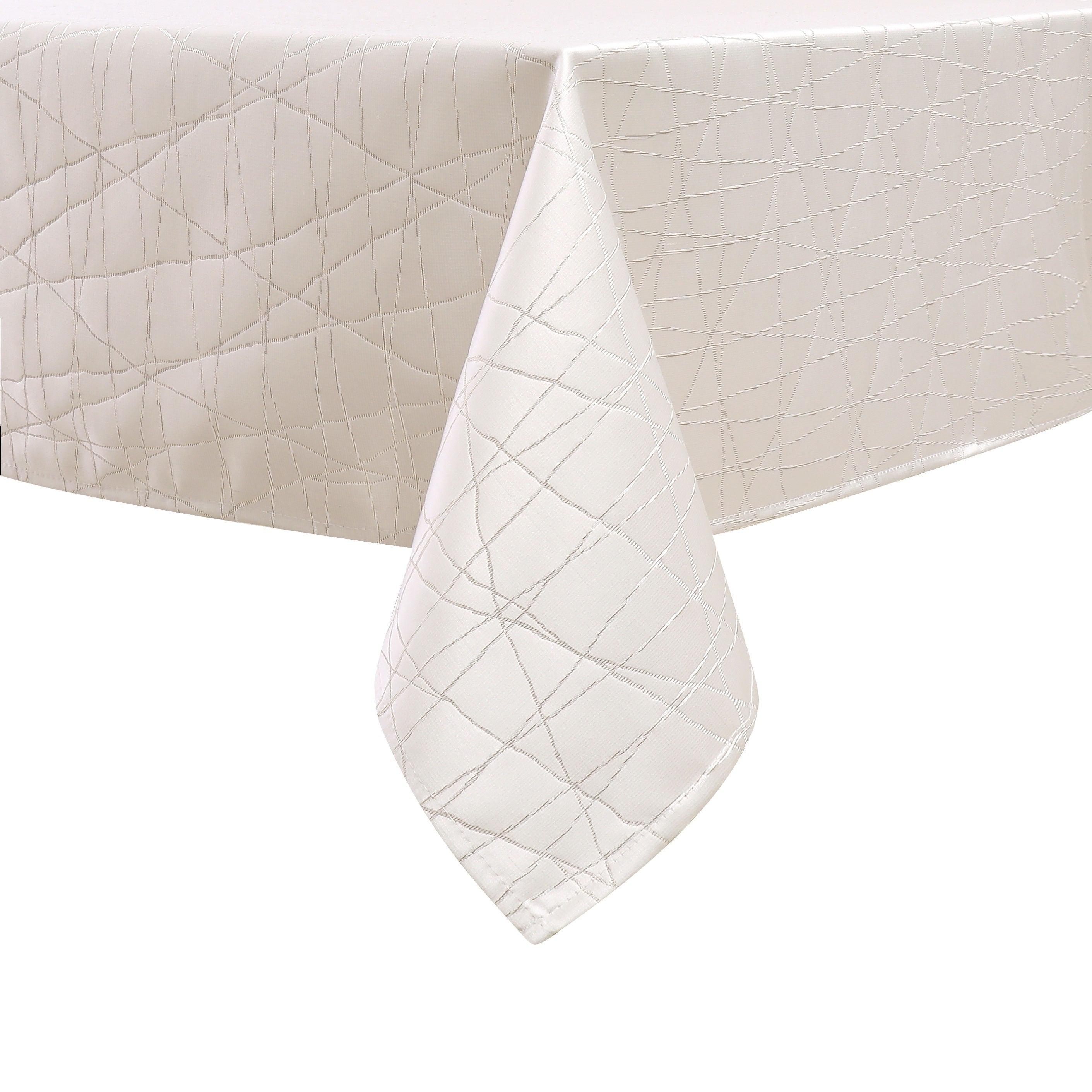 MG-1334 WHITE GOLD RAYS TABLECLOTH