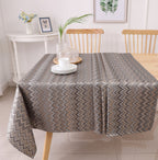 MG-1340 ZIG ZAG DARK TABLECLOTH