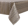 MG-1340 ZIG ZAG DARK TABLECLOTH