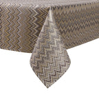 MG-1340 ZIG ZAG DARK TABLECLOTH