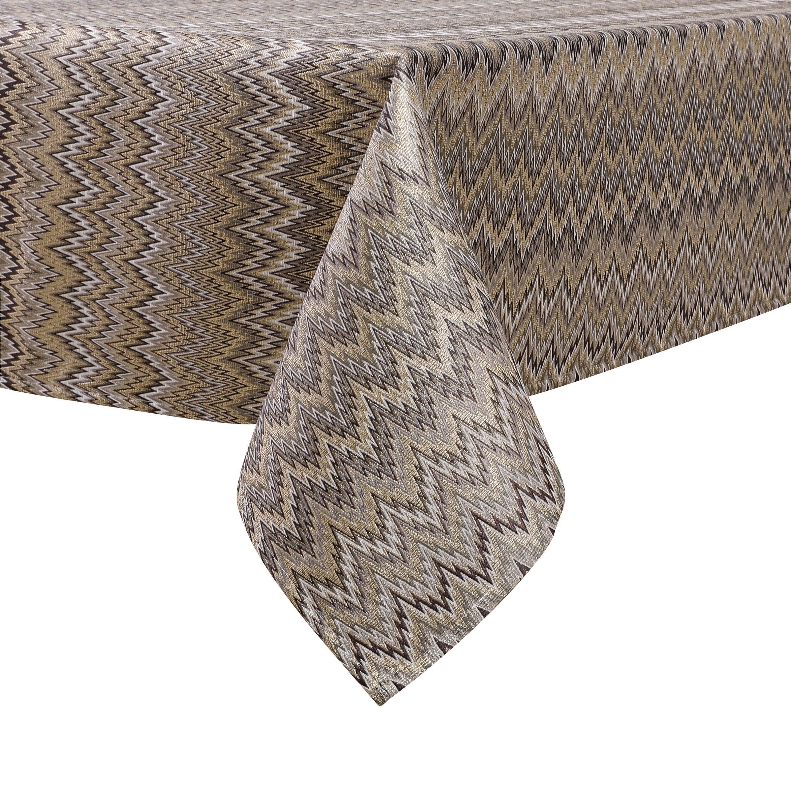 MG-1340 ZIG ZAG DARK TABLECLOTH
