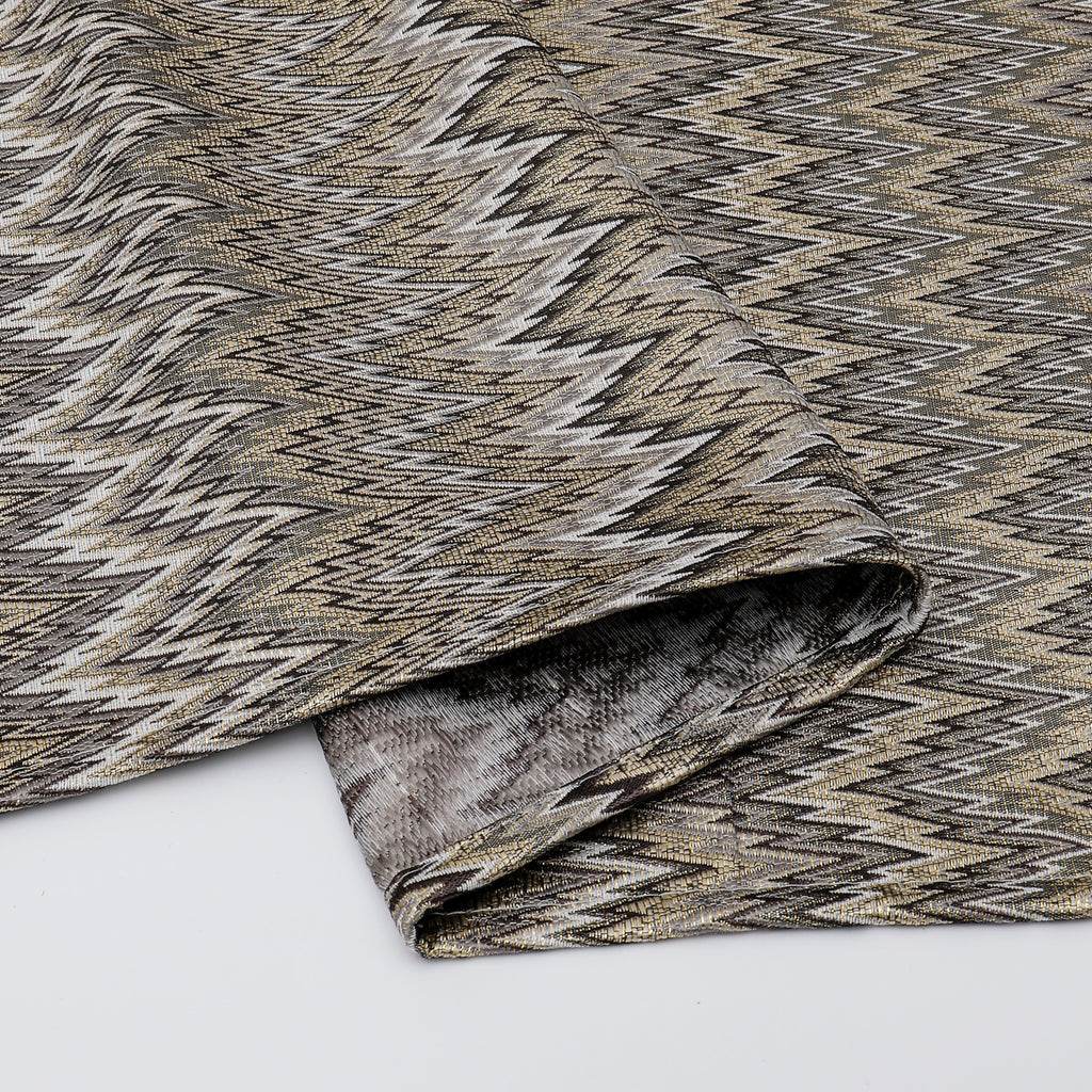 MG-1340 ZIG ZAG DARK TABLECLOTH