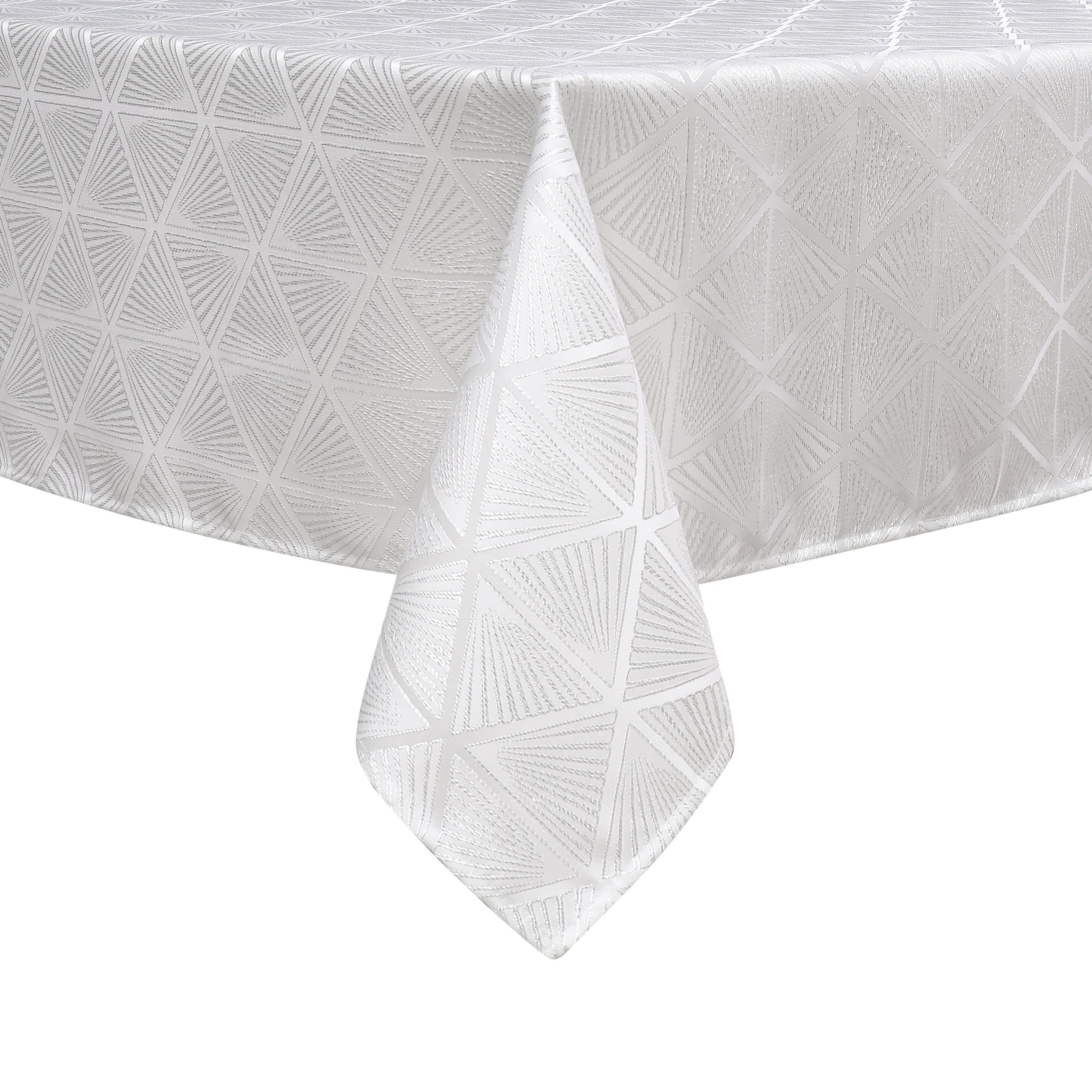 MG-1344 SILVER DIAMOND TABLECLOTH