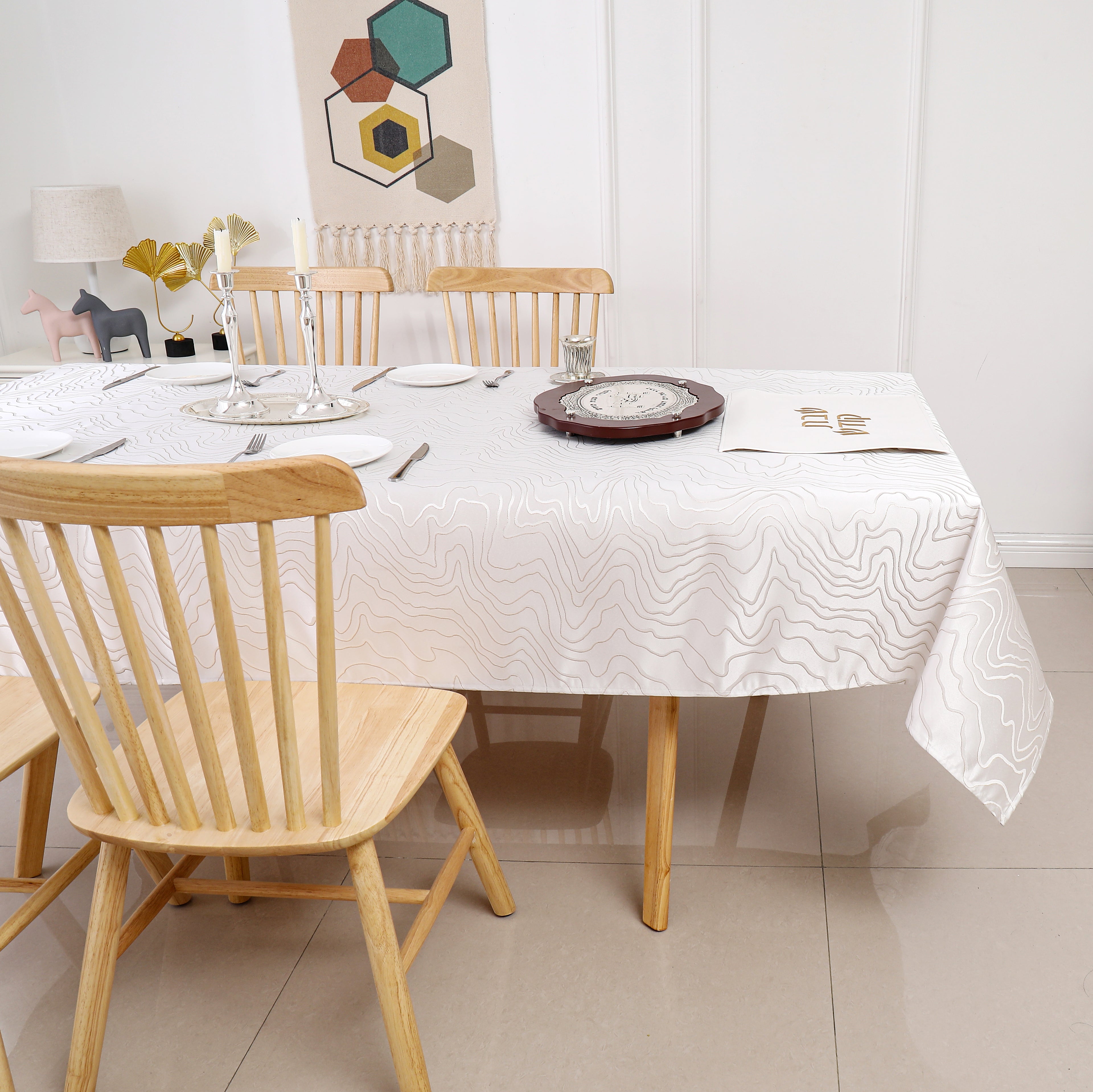 MG-1347 GOLD RIPPLE TABLELCOTH