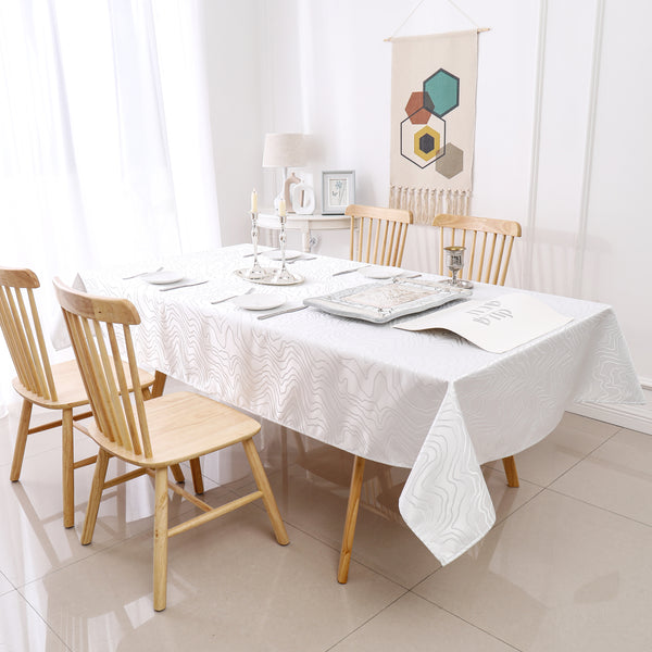 MG-1348 SILVER RIPPLE TABLECLOTH