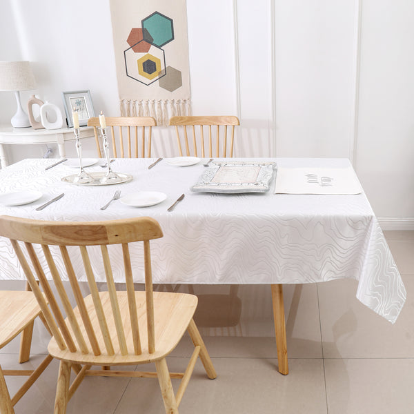 MG-1348 SILVER RIPPLE TABLECLOTH