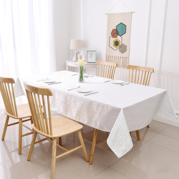 MG-1348 SILVER RIPPLE TABLECLOTH