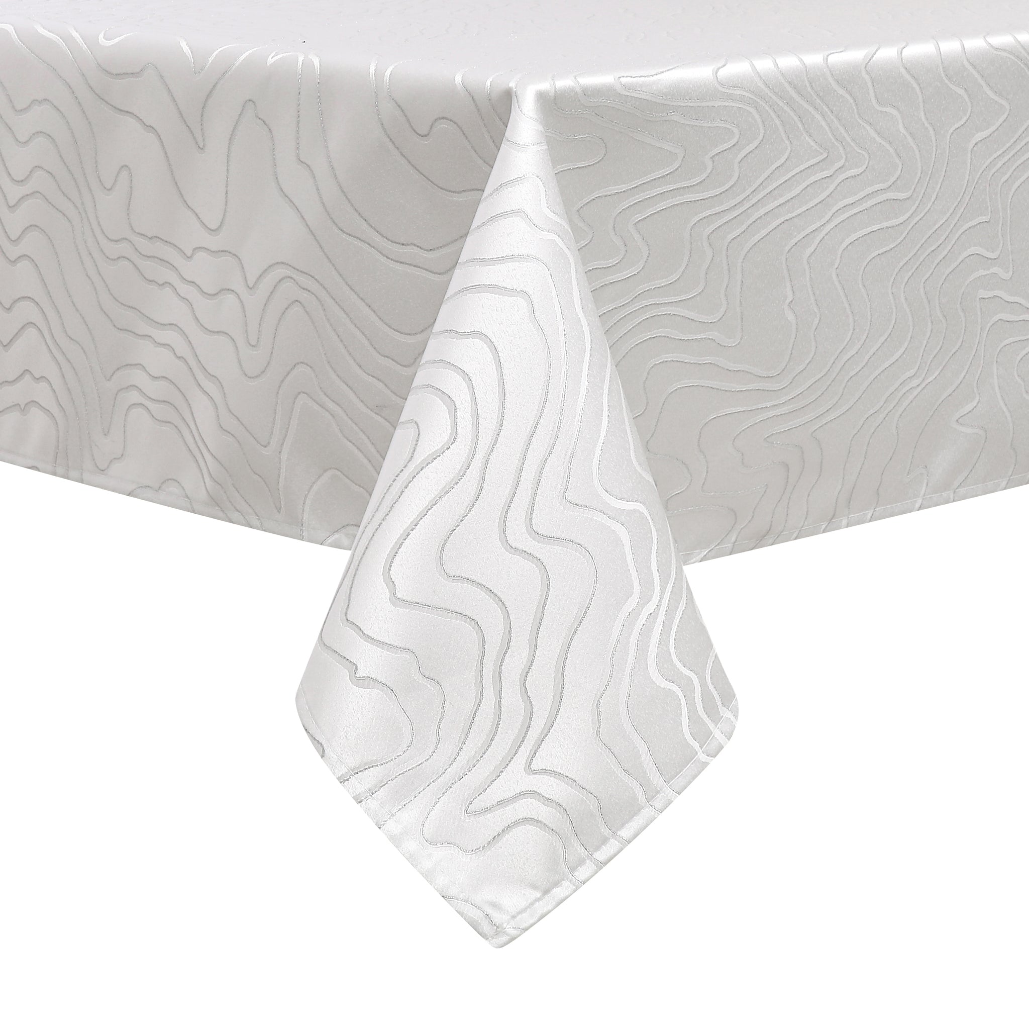 MG-1348 SILVER RIPPLE TABLECLOTH