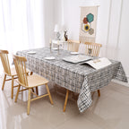MG-1349 BLACK WEAVE TABLECLOTH