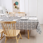 MG-1349 BLACK WEAVE TABLECLOTH