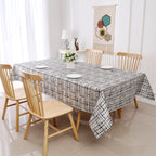 MG-1349 BLACK WEAVE TABLECLOTH