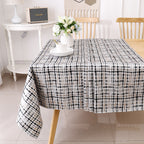MG-1349 BLACK WEAVE TABLECLOTH