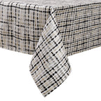 MG-1349 BLACK WEAVE TABLECLOTH
