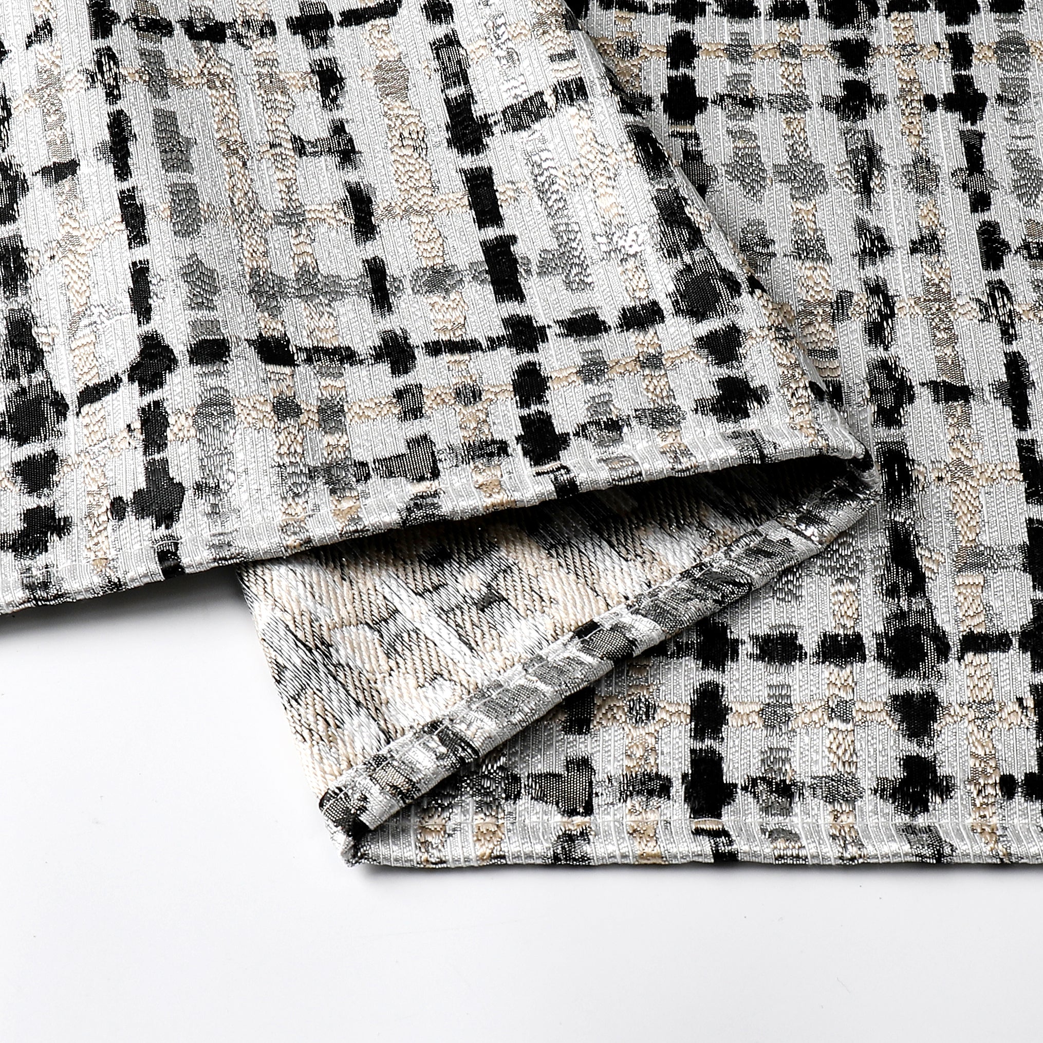 MG-1349 BLACK WEAVE TABLECLOTH