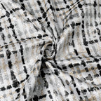 MG-1349 BLACK WEAVE TABLECLOTH