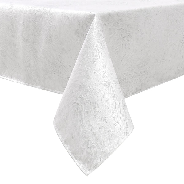 MG-1351 FOREST WHITE TABLECLOTH