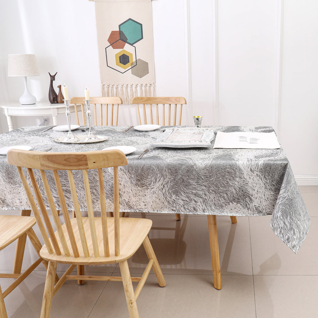 MG-1353 FOREST GREY TABLECLOTH